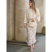 Lily & Lionel Saint Lace Wonderland Print Midi Skirt - Multi