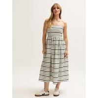 Lily & Lionel Regatta Sleeveless Bardot Neck Midi Dress - Multi
