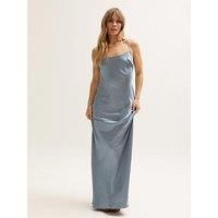 Lily & Lionel Roxy Spaghetti Strap Maxi Dress - Brown