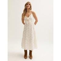 Lily & Lionel Onita Tiered Broderie Anglaise Midi Dress - White