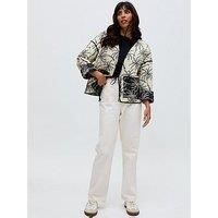 Raffya Felicity Palm Print Reversible Jacket - Multi