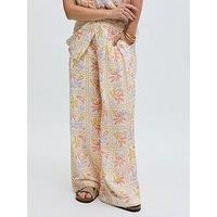 Raffya Matisse Wide Leg Patchwork Floral Print Trouser - Multi