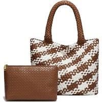 Bag In Bag Bull Dog Weave Handbag