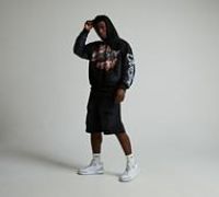 Courtside Mackey Hoodie - Black - Size S