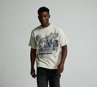 Courtside Sawyer Relaxed T-Shirt - White - Size XL