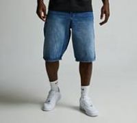 Courtside Drexler Denim Short - Blue - Size 32