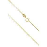 Raina Jewels Women's 22ct Yellow Gold Solid Foxtail Chain Necklace 16 inches 0.6mm