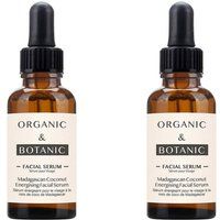 Organic & Botanic Madagascan Coconut Facial Serum 30ml x 2 Duo Pack in White