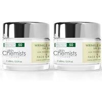 Wrinkle Killer Sun Protection Day Moisturiser SPF 50 60ml x 2 Duo Pack