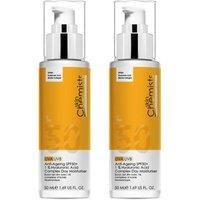 Anti-Ageing SPF 50 1% Hyaluronic Acid Day Moisturiser 50ml x 2 Duo Pack