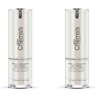 skinChemists professional Pro-5 Collagen Bee Venom Facial Serum 30ml x 2 Duo Set in White