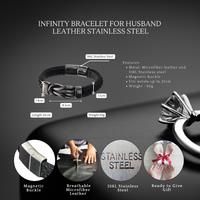 Gifts for Men Husband Bracelet Jewellery Engraved & Personalised Message Card UK