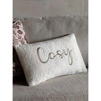 Gallery Direct Cosy Embroidered Cushion 300X500Mm