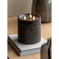 Gallery Direct Remote Control 3 Wick Led Canle - Mocha