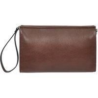 Mens Real Leather Wrist Bag Organiser Cross Body Style Suva