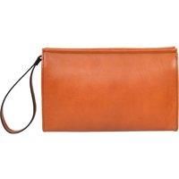 Mens Real Leather Wrist Bag Organiser Cross Body Style Suva