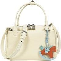 Womens Real Leather Handbag Small Top-Handle Style Beatrice Black