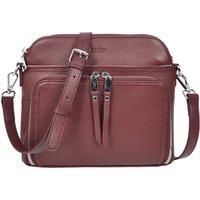 Womens Real Leather Cross Body Bag Classic Sling Style Skye Navy