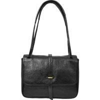 Womens Real Leather Shoulder Bag Classic Mid Size Handbag Simone