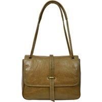 Womens Real Leather Shoulder Bag Classic Mid Size Handbag Simone
