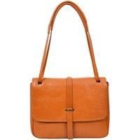 Womens Real Leather Shoulder Bag Classic Mid Size Handbag Simone