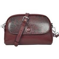 Women's Leather Crossbody Bag Small Sling Shoulder Purse with Exotic Snake-Print