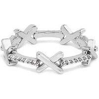 Say It With Kiss Ring - Silver