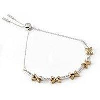 Say It With Adjustable Kiss Tennis Bracelet
