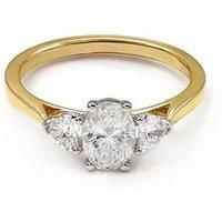 Say It With Oval & Heart 1.00Ct Lab Grown Diamond Ring - 9Ct Yellow Gold
