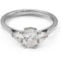 Say It With Oval & Heart 1.00Ct Lab Grown Diamond Ring - 9Ct White Gold
