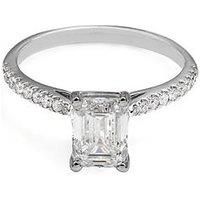 Say It With Emerald Cut 1.20Ct Lab Grown Diamond Ring - 9Ct White Gold