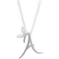 Say It With Mini Winged Initial Necklace