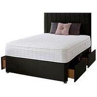 Shire Beds Liberty 1000 Pocket Memory Mattress And Upholstered Divan Base Bed Set (Headboard Sold Separately) - Fsc Certified