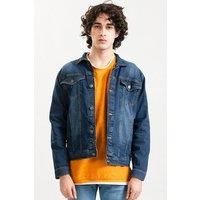 Urban Studio Men's Denim Cropped Light weight Jacket in Blue | Size: 2XL