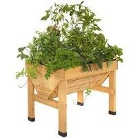 VegTrug 1m Small Wood Seater - Natural
