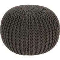 Knitted Pouffe Natural