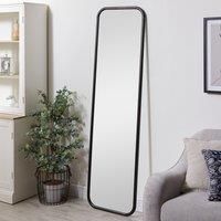 Pine Rounded Full Length Leaner Mirror