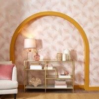 Feather Blush Wallpaper Blush