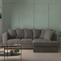 Blake Jumbo Cord Right Hand Corner Sofa Grey