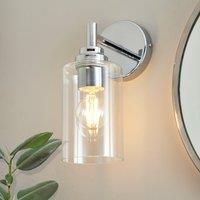 Fryer Chrome Bathroom Wall Light Silver