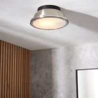 Barton Bathroom 1 Light Flush Ceiling Fitting Chrome