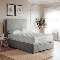 End Chenille Ottoman Base Grey