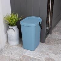 Stackable 18L Plastic Bin Blue