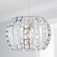 West End Chrome Easy Fit Pendant Shade