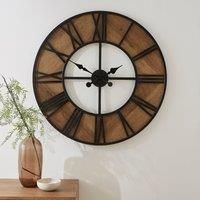 Fulton Industrial Skeleton Wall Clock