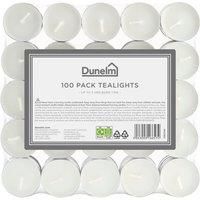 Set of 100 Unscented Tealights
