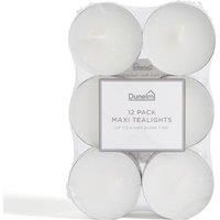 Set of 12 Unscented Maxi Tealights