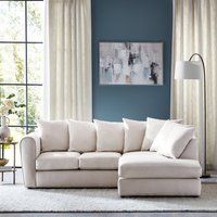 Blake Opulent Velvet Curved Quilted Arm Corner Sofa Opulent Velvet Champagne