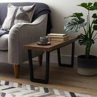 Freddie Long Side Table, Rustic Wood Effect