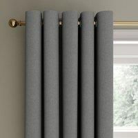 Rotterdam Herringbone Blackout Eyelet Curtains